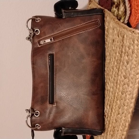 Brown Western Embroidered Handbag - Picture 2 of 15